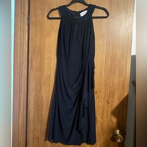 Eliza J One Shoulder Navy Dress